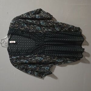 Xhilaration sheer top Paisley Boho